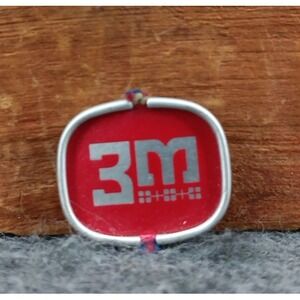 Vintage 3M Wollensak Reel to Reel Recorder Hang Tag/Badge 1960's Mid Century